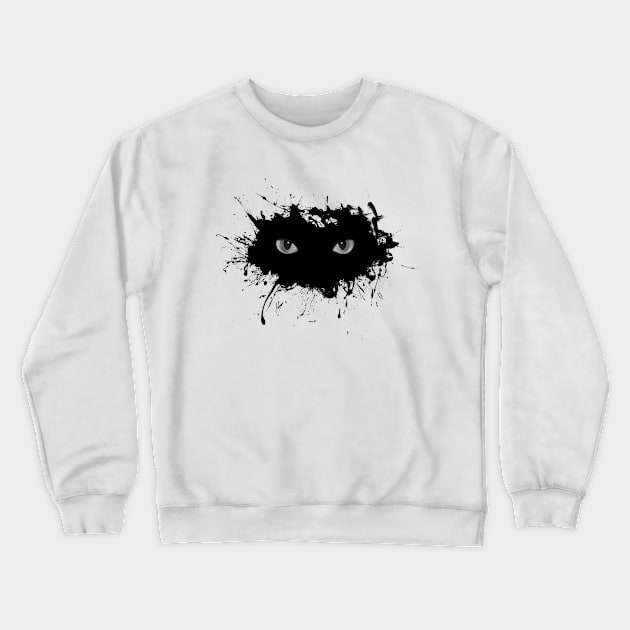 Halloween black cat eyes Crewneck Sweatshirt by T4U17